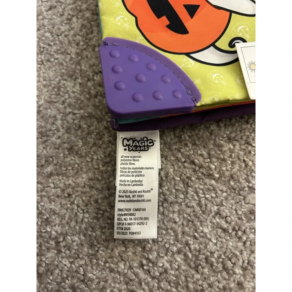 Magic Years Activity Book Baby OS Green New Halloween Ghost Teether Crinkle Toy